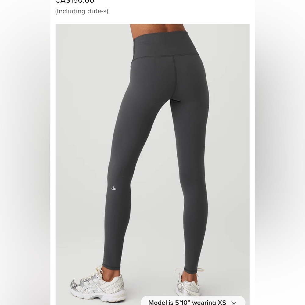 Alo yoga Legging anthracite size small